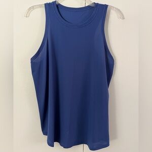 Lululemon Athletica navy royal blue mesh relaxed tank - size 10, PRE-OWNED EUC
